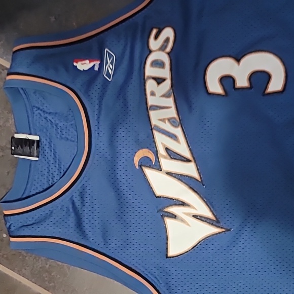 Vintage Wizards Dixon Number 3 Mens Basketball Jersey Size 2XL Blue - Picture 2 of 5